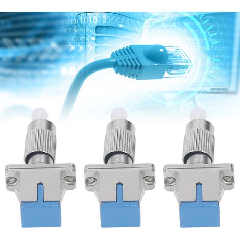 Lot de 3 adaptateurs convertisseurs de fibre optique FC mâle vers SC femelle pour localisateur visuel de défauts (1/4)