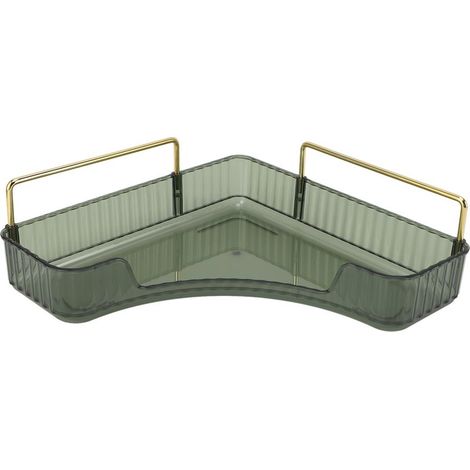 étagère rangement-Organisateur de Coin pour Comptoir avec Grande Capacité, Organisateur Multifonctionnel Espace Optimisé pour Cosméticos et Soins en Vert Foncé (1/5)