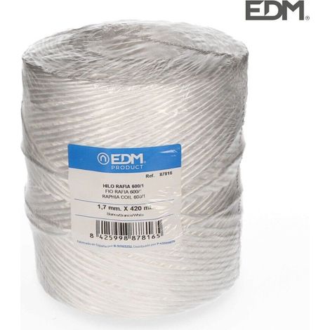 Filato di rafia per elettroerosione 600/1 bobina 750 g/420 m Bianco
