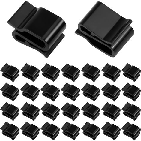 Lot de 30 serre-câbles pour panneau solaire, en plastique photovoltaïque, support de câble pour cadre de remorque et modules photovoltaïques, câblage PV, câble de bateau (1/5)