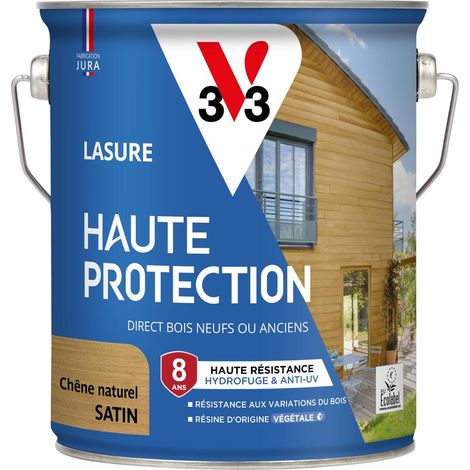 Lasure Haute Protection Biosourcée V33 chêne naturel Satin - 2,5L