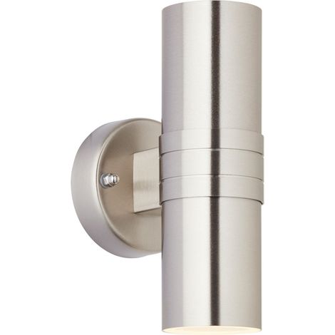 Brilliant LED Außen-Wandleuchte Hanni 2-flammig edelstahl Außenleuchte Lampe (1/2)