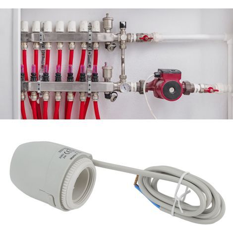 – Actionneur thermique électrique pour vanne de chauffage au sol – Étanchéité IP54 – Puissance 2W – Installation rapide et simple (1/5)