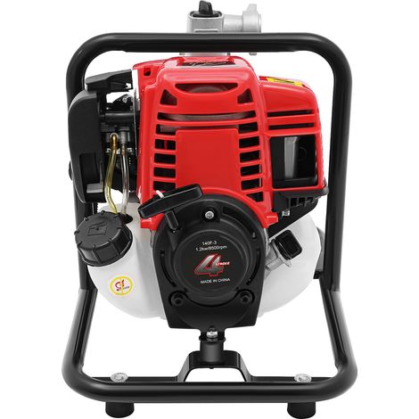 Pompe a Eau, 1.2KW 4 temps Pompe de Jardin a Essence, réservoir de 900ml, Pour l'irrigation de ferme (1/5)