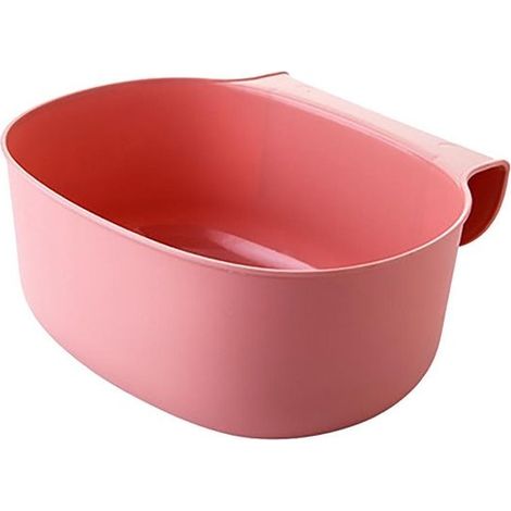 Porte d'armoire en plastique de cuisine, poubelle suspendue, poubelle, armoire, armoire, poubelle suspendue, boîte de rangement, organisateur 1 pièce (rose) (1/5)