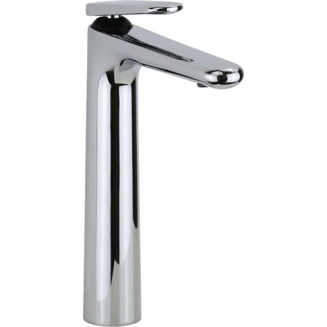 Mezclador monomando de lavabo de 271 mm de altura con desagüe clic-clac Paini Stone 95CR211LLSR  Cromo