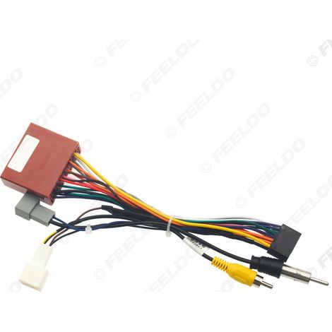 Compatible avec la caméra de recul universelle Mazda 08-14, le câble d'alimentation pour système de navigation Android grand écran et le câble de conversion audio/vidéo 16 broches. (1/5)
