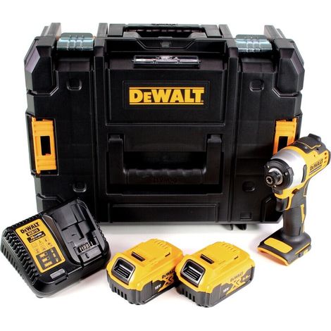 Dewalt – Visseuse à chocs sans fil 18V – Couple max 190Nm – 2 batteries 5,0Ah – Coffret de transport T-STAK – Moteur sans balais - DCF809P2T