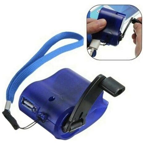 BUNTHAUS Groupe électrogène Interface USB chargeur à manivelle bleu (1/4)