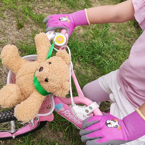 Gants De Jardinage Enfants - Paume Souple Respirante - Résistants Et Antidérapants - Pour Activités Extérieures Et Travaux Manuels Légers - 2 Paires (1/5)