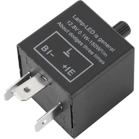 Indicatore di direzione elettronico a LED regolabile, relè universale per indicatori di direzione a LED, per indicatori di direzione automobilistici (1/4)