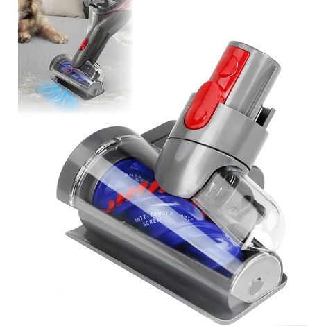 Mini-Elektrobürste mit Haarsaugerdüse für Dyson V7, V8, V10, V11 und V15, Anti-Verwicklungs-Turbodüse, Staubsaugerbürste für Tierhaare, Sofa und Autositz (1/4)