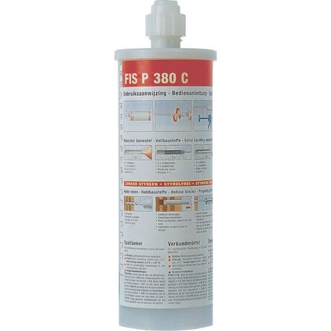 Mortier de scellement bi-composant - Contenance : 300 mL - FISCHER (1/3)