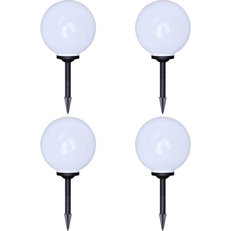 Wegeleuchten 4 Stk. LED 30 cm mit Erdspieß