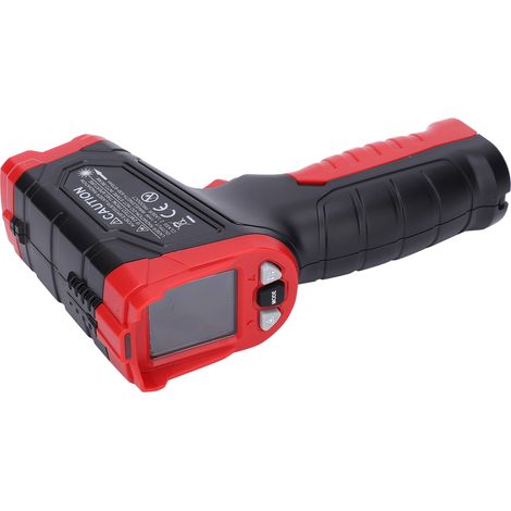 Thermomètre infrarouge, pistolets de température numériques sans contact, plage de 50 ℃ à 680 ℃ (58 ℉  1056 ℉) avec écran LCD couleur HD et veille intelligente, alarme sonore et lumineuse, émissivité 