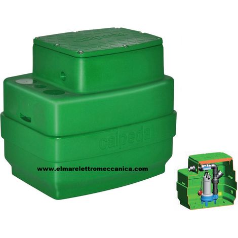 1,2 HP GEO230 GQS 50-11 Stazione Raccolta 230 l Elettropompa Fogna CALPEDA 400 V Trifase