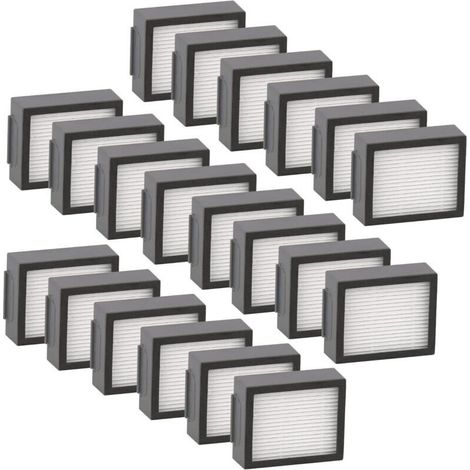 (20 pièces) Filtre HEPA de remplacement compatible avec iRobot Roomba i7 i7+ J7 j7+ Plus i3 i3+ i2 i2+ i1 i1+ i4 i6 i6+ i8 i8+ E5 E6 E7 EVO E I & J Series Kit de filtres Accessoire (PAS POUR Combo J7+ (1/5)