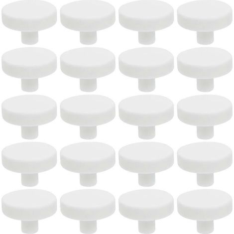 20 Stück T-förmige Korallenbasis für Aquarien, Korallenstütze, Korallenfragment-Stecker (Weiß)-2.5X2.5X1.7CM-White (1/3)
