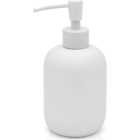 Dispenser sapone liquido d'appoggio grigio chiaro in ceramica soft touch (1/5)