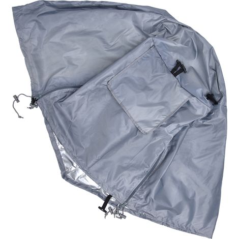 Housse de protection solaire imperméable pour cage à chien extérieure (79 x 53 x 50,8 cm) - Grise (1/5)