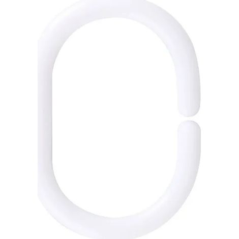 Confezione da 100 anelli per tenda da doccia in plastica, ganci per tenda da doccia a forma di C, anelli per tenda da doccia per bagno, camera da letto, spogliatoio