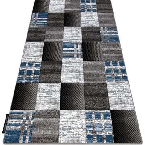 Carpet ALTER Siena squares Trellis blue blue 200x290 cm