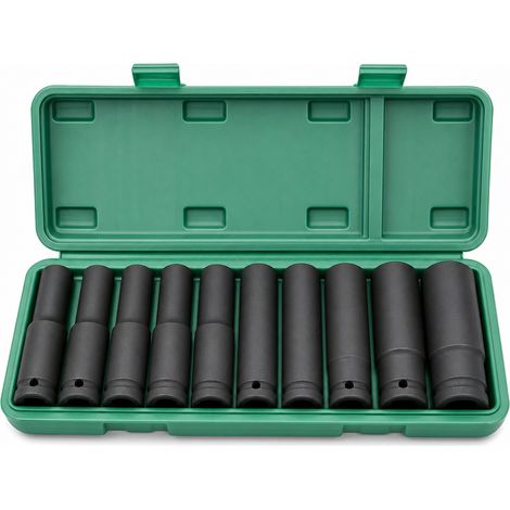Jeu de douilles longues à choc 20 pièces pour clé pneumatique auto (1/5)