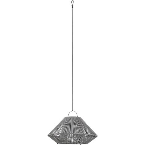 [NEUWERTIG] B-Ware Lindby Hängeleuchte Pendelleuchte Led Solarleuchte Grau Usb Ip54 Balkon Terrasse