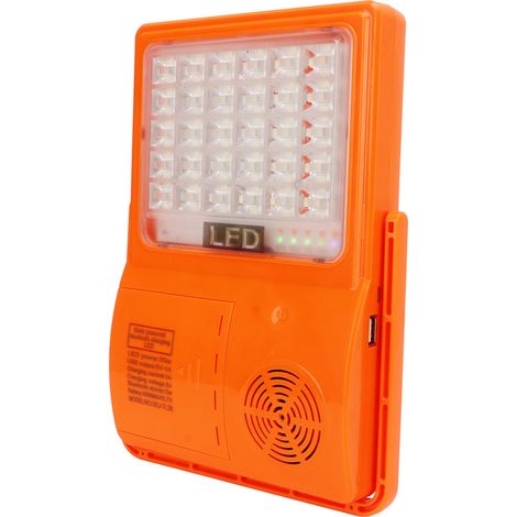 Solarbetriebene Notleuchte, USB-aufladbar, multifunktionale LED-Arbeitsleuchte mit Musikfunktion für Camping (1/5)