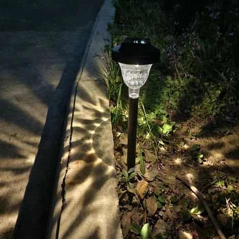Projecteur solaire à lumière chaude, étanche, pour la décoration extérieure de jardin. (1/5)