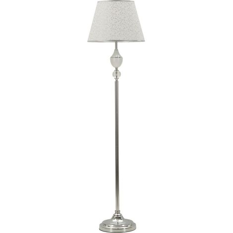 Lampada da terra in metallo argento, Ø40x158 cm – Kody (1/5)