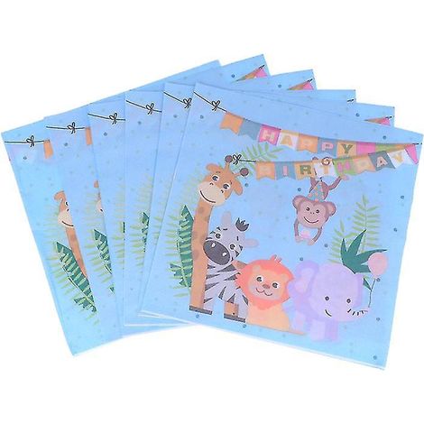 20 serviettes imprimées