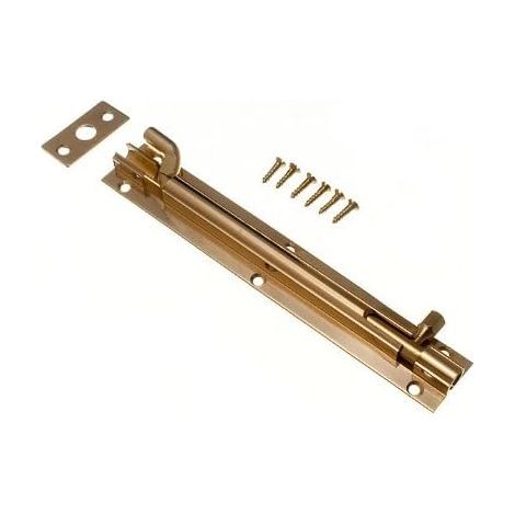 Lot de 5 boulons de porte en laiton avec col de cygne 150 mm (1/2)
