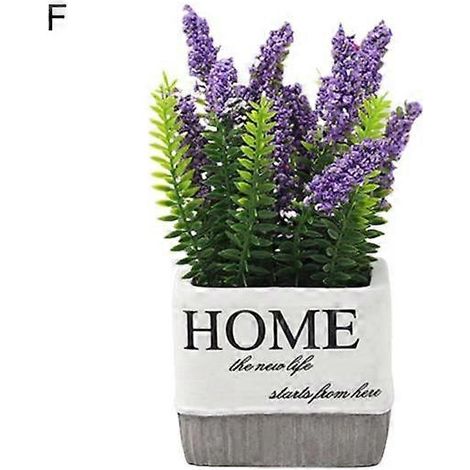 Fleurs de lavande artificielles en gypsophile en plastique pour jardin, table et décoration intérieureF (1/5)