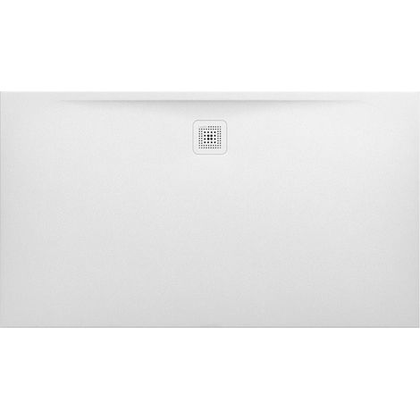 Receveur de douche LAUFEN PRO rectangulaire, bonde côté long 1600 x 900 x 33 mm blanc mat LAUFEN