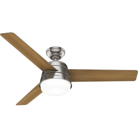 Ceiling fan Finley L Nickel with Lights & Remote