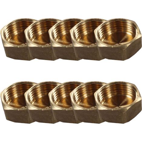 Lot de 10 Bouchons Laiton Femelle 1" (26/34) - Arcanaute (1/3)