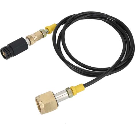 Adaptateur pour bouteille de CO2 1,5 m W21,8-14 DIN477, kit de tuyau haute pression, accessoires pour SodaStream (1/5)
