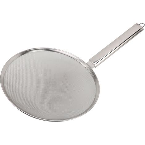 30 cm Schaumkelle aus Edelstahl, rutschfest, feinmaschig, hitzebeständig zum Braten und Kochen (1/5)