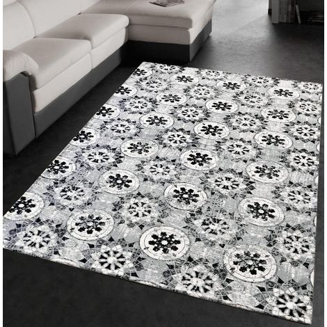 Tapis Chambre Salon Cuisine Salle de Bains Hall Moderne Design Industriel Antidérapant - 54x100 cm