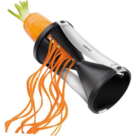 Spiralschneider für Gemüse – 1 Stück – Edelstahl – Julienne- und Spaghetti-Schneiden – Gesundes Kochen – 12,5 x 7,5 x 16 cm (1/5)
