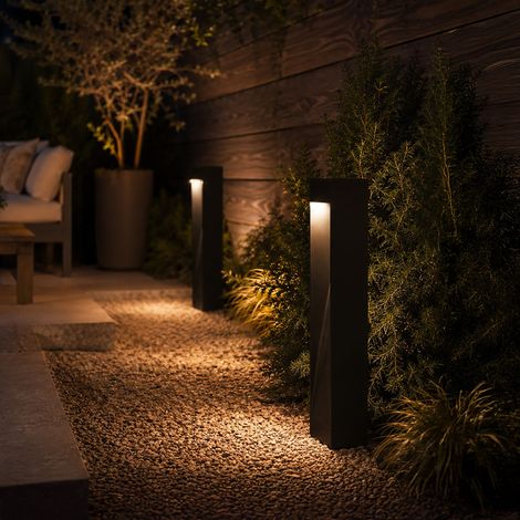Borne Standy solaire en métal 100 lumens intelligente 365 Premium (1/4)