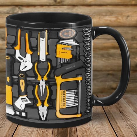 Tasse/Gobelet en céramique - 325 ml (Boîte à outils du mécanicien)
