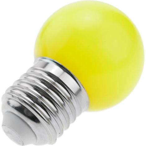 Ampoule LED G45 1,5W 230VAC E27 lumière jaune (1/3)