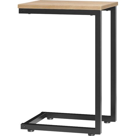 SoBuy Tavolino Consolle Tavolino da Divano Supporto Tavolino Forma-C Naturale FBT44-N