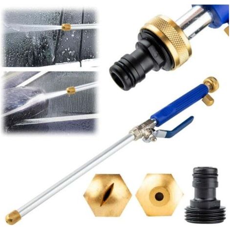 Pair Wasserlanze mit verstellbarer Düse für Gartenschläuche, Mehrzweck-Wasserpistole für die Außenreinigung (Autos, Terrassen) und Innenreinigung (Badezimmer, Küchen),