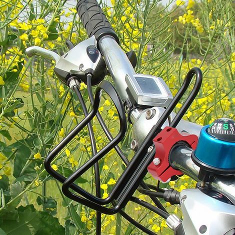 Fahrrad-Getränkehalter, Motorrad-Fahrrad-Lenkerhalterung (rot) (1/5)