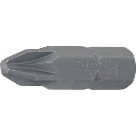 BGS Broca de impacto hexagonal exterior 8 mm (5/16") Pozidriv PZ3 - 4385