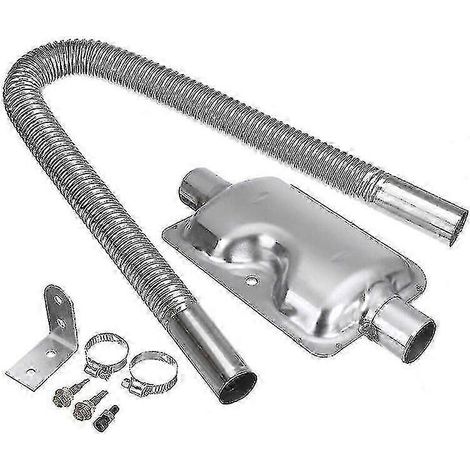 Kit de chauffage diesel avec air de stationnement, tuyau d'échappement de 600 mm et silencieux de 24 mm (1/5)