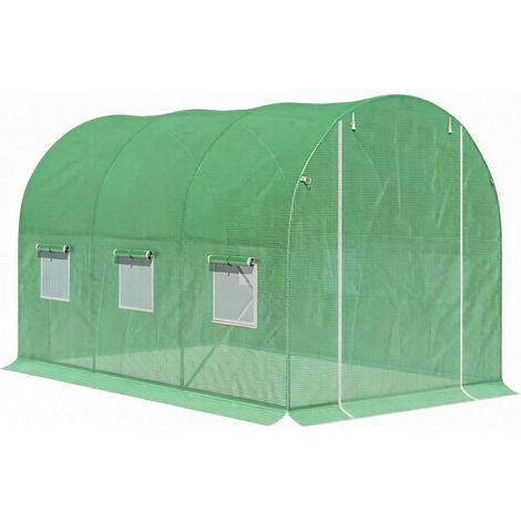 GagaSerre d'extérieur avec porte enroulable zippée, grande serre de jardin, serre d'arrière-cour (1/5)